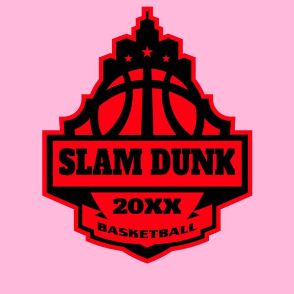 SLAM DUNK Basketball Logo Template Thumbnail