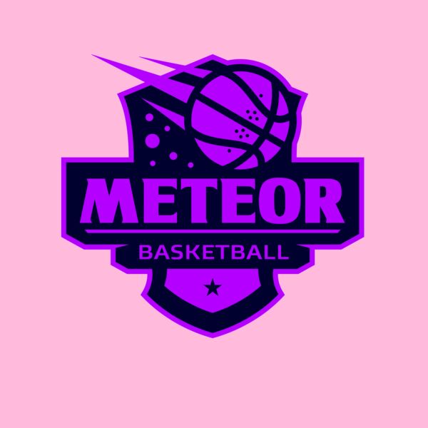 Meteor Basketball logo template Thumbnail