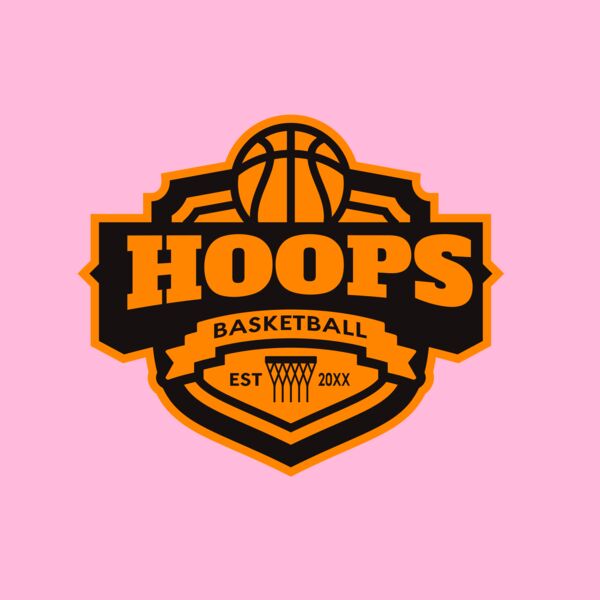 Hoops Basketball logo template 04 Thumbnail