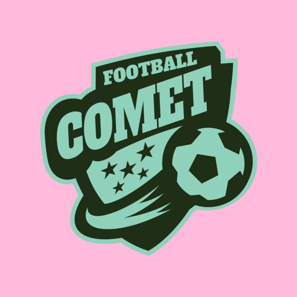 Comet Football logo template Thumbnail