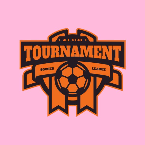 Tournament Soccer league logo template Thumbnail