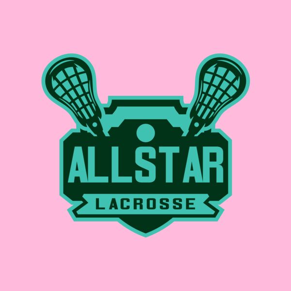 All stars Lacrosse Logo Template Thumbnail