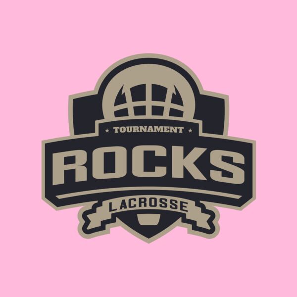 Rocks Tournament Lacrosse Logo Template Thumbnail