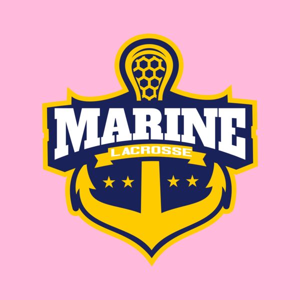 Marine Lacrosse Logo Template Thumbnail