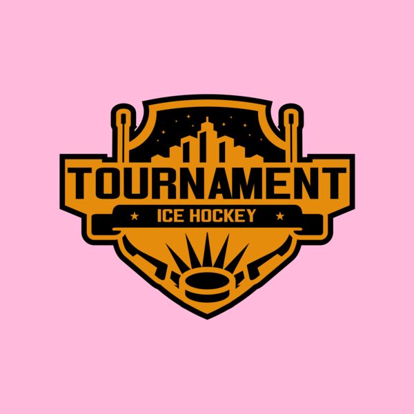Tournament Ice Hockey logo template 02 Thumbnail