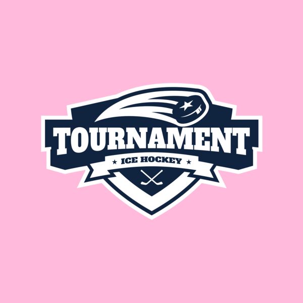 Tournament Ice Hockey logo template 02 Thumbnail