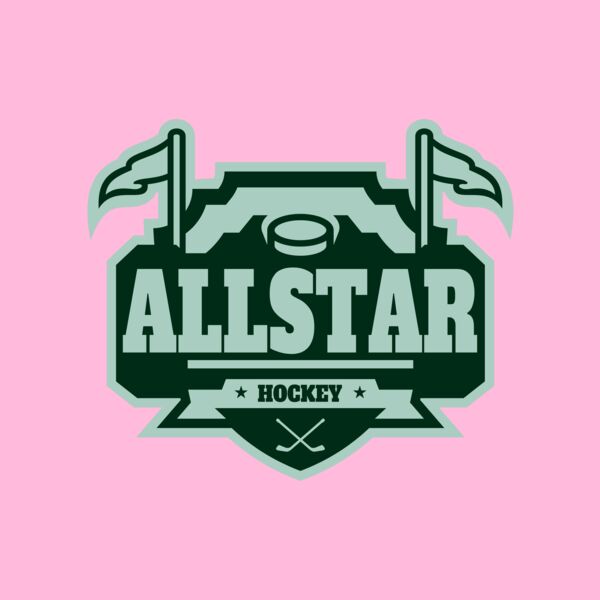 All Star Hockey Tournament logo template 02 Thumbnail