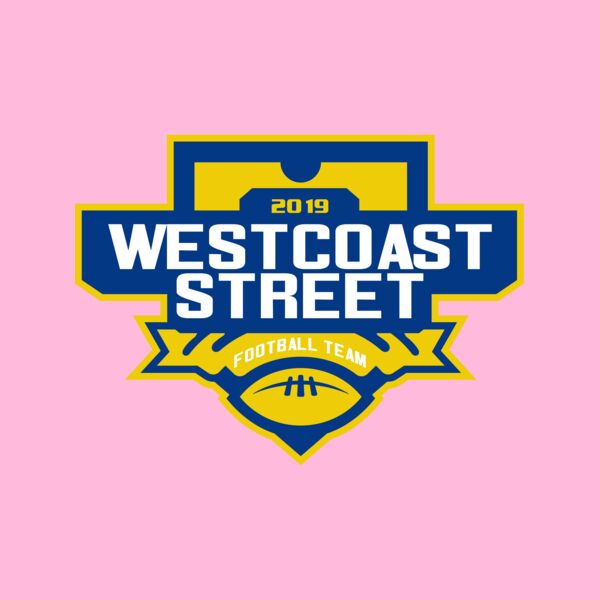 West Coast Street Football League logo template Thumbnail