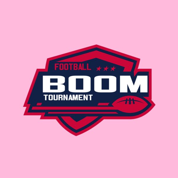 Boom Tournament Football logo template Thumbnail
