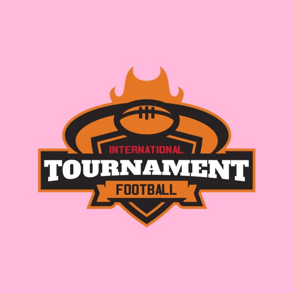 Tournament International Football logo template Thumbnail