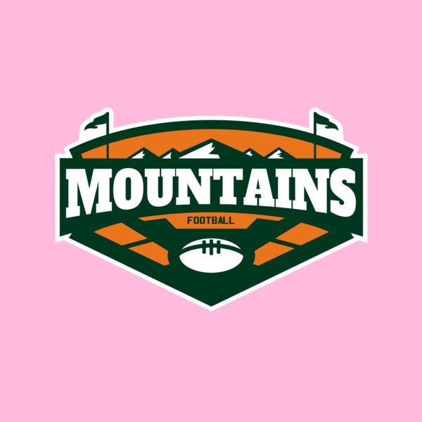 Mountains Football logo template 02 Thumbnail