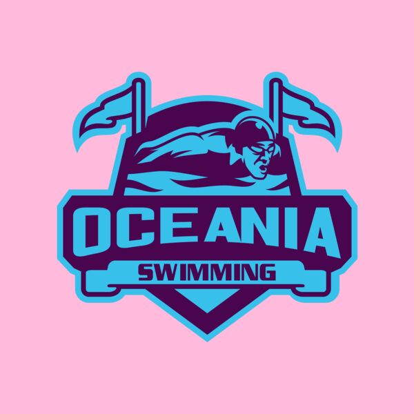 Oceania Swimming logo template Thumbnail