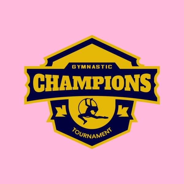 Champions Gymnastic Tournament logo template Thumbnail